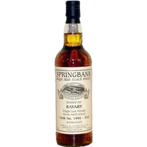 Springbank 1995 Private Bottling Ravary Cask Nr.1995 - 315