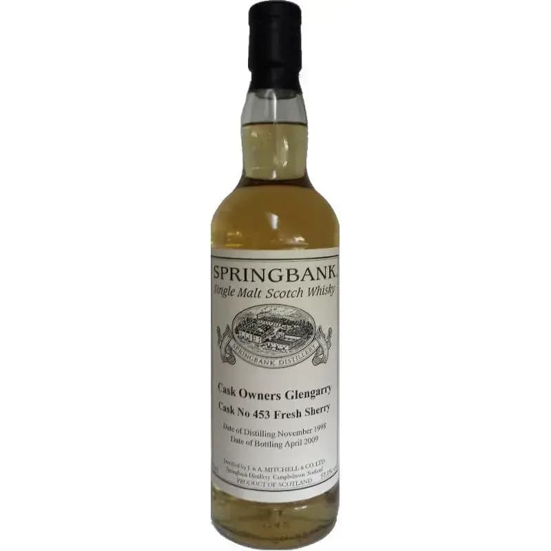 Springbank 1998 Cask Owners Glengarry Nr.453