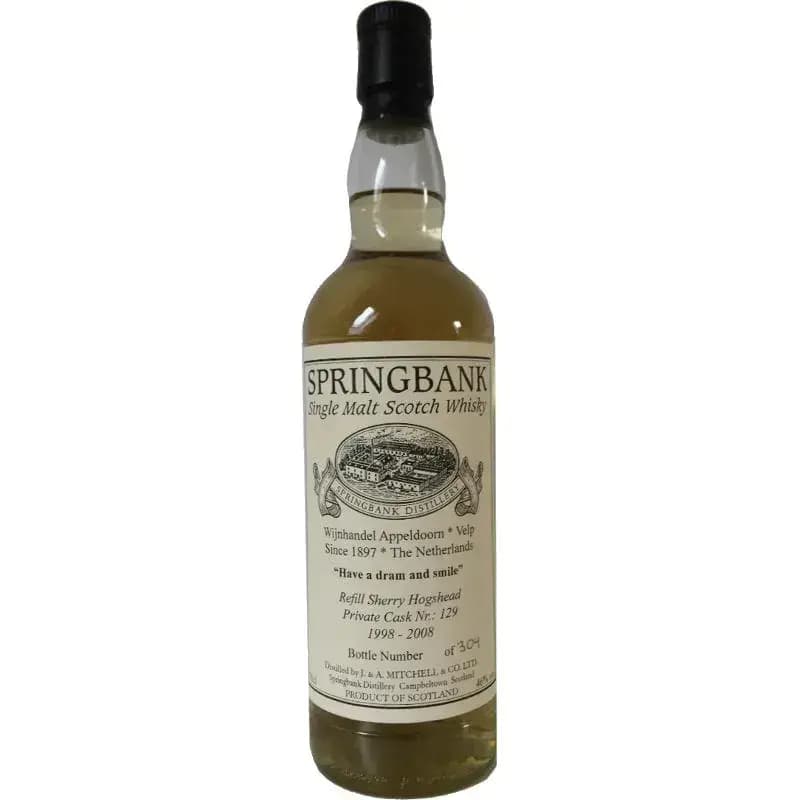 Springbank 1998 Private Bottling Cask Nr.129