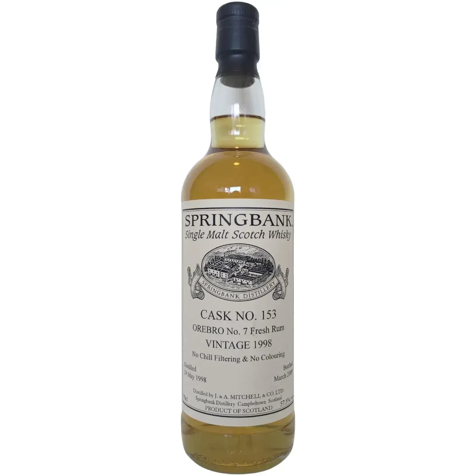 Springbank 1998 Private Bottling Cask Nr.153