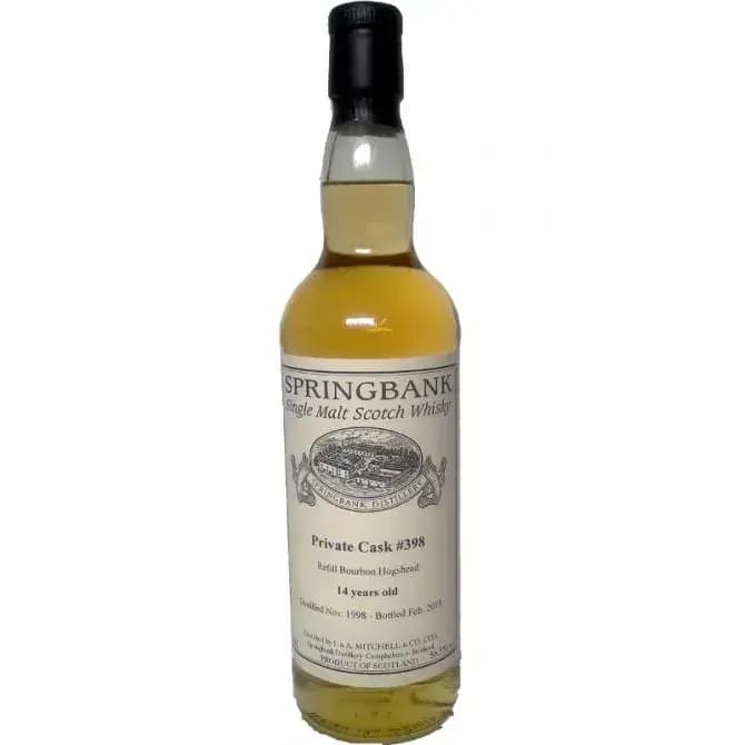 Springbank 1998 Private Cask Nr.398
