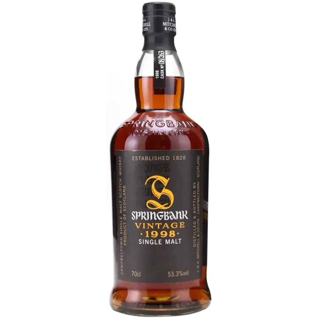 Springbank 1998 Vintage Cask Nr.08/263 1 + 2