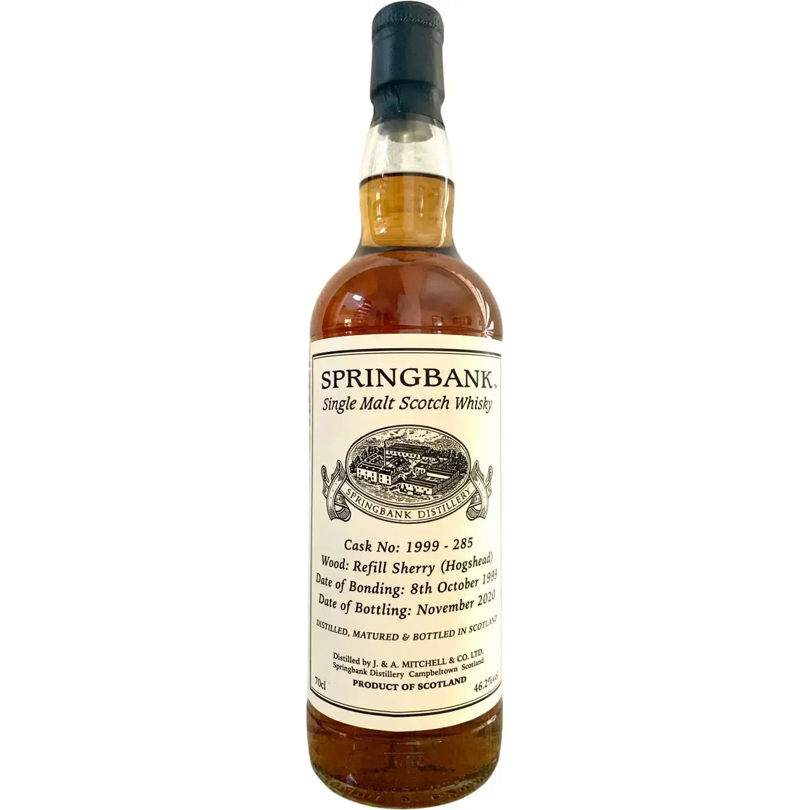 Springbank 1999 Private Bottling Cask Nr.1999 - 285