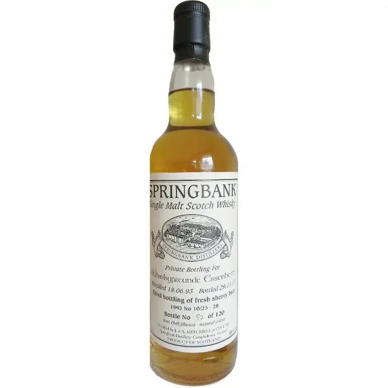 Springbank 20 Years Old 1993 Private Bottling Cask Nr.10/23 - 28