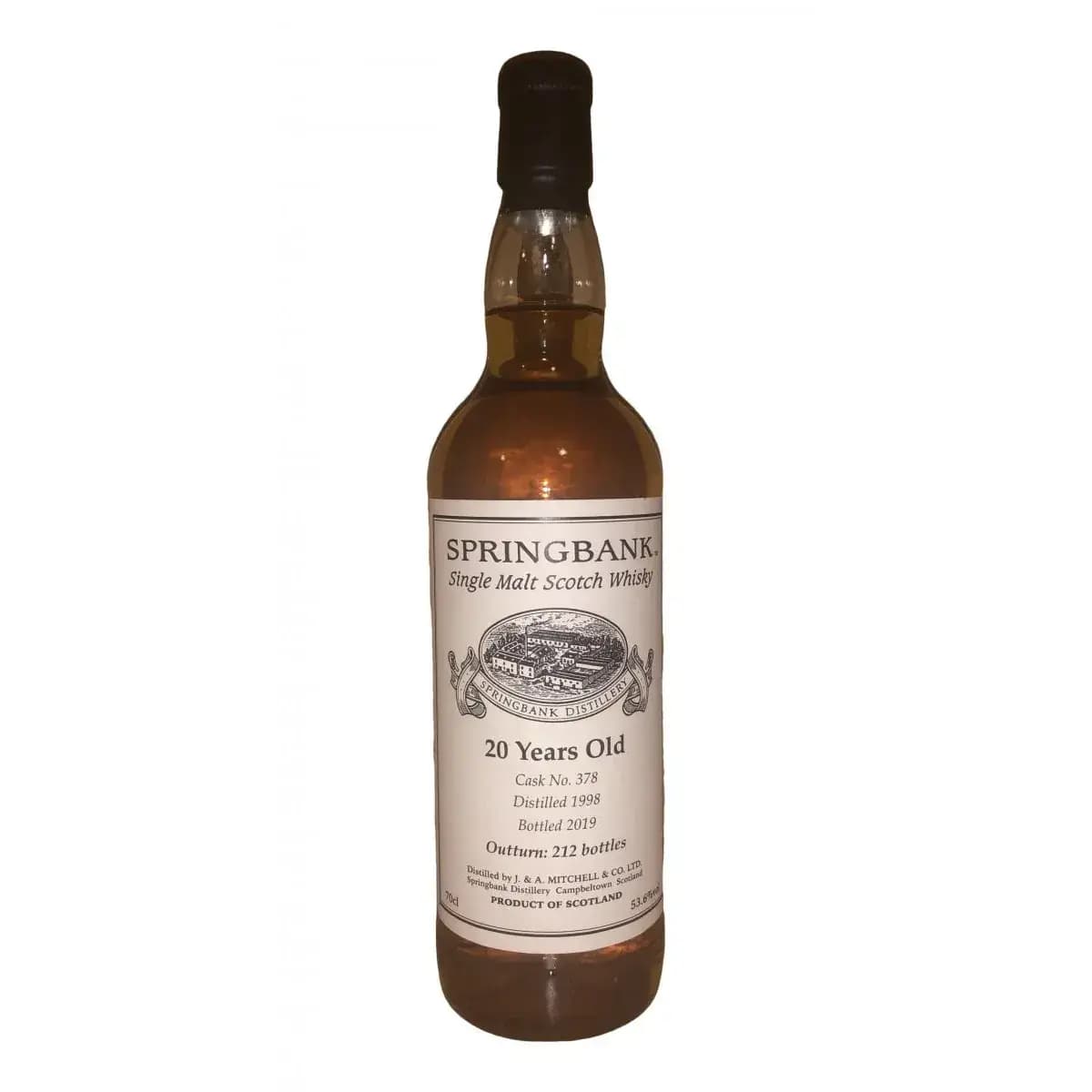 Springbank 20 Years Old 1998 Private Bottling Cask Nr.378
