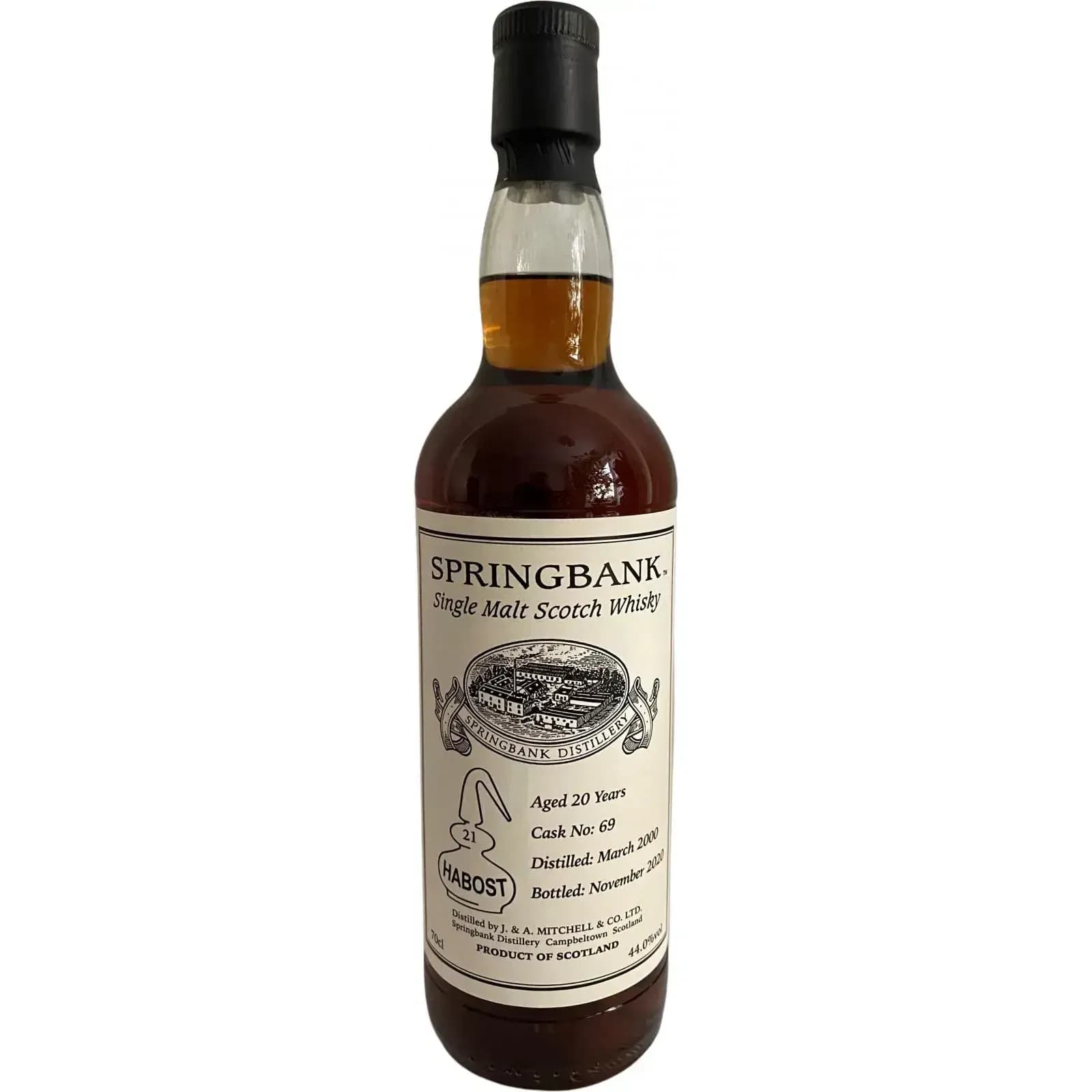 Springbank 20 Years Old 2000 Private Bottling Cask Nr.69