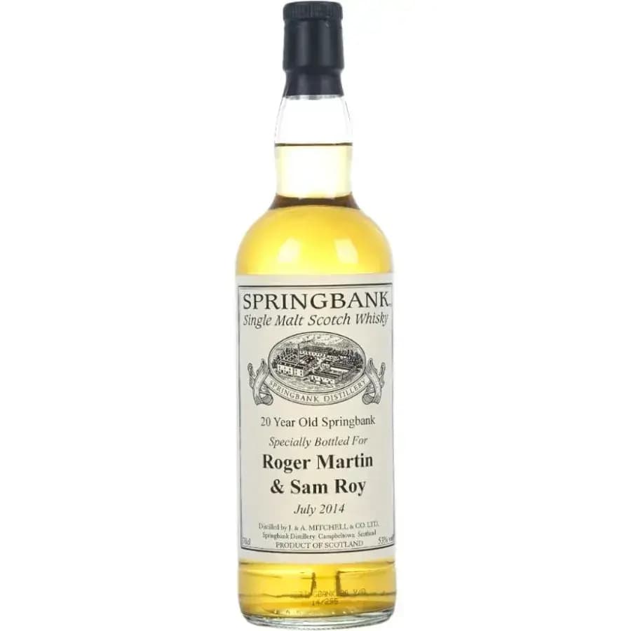 Springbank 20 Years Old Private Cask Bottling