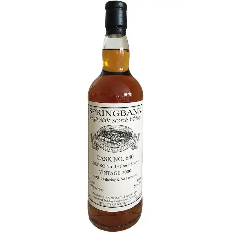 Springbank 2000 Orebro No 13 Private Bottling Cask Nr.640