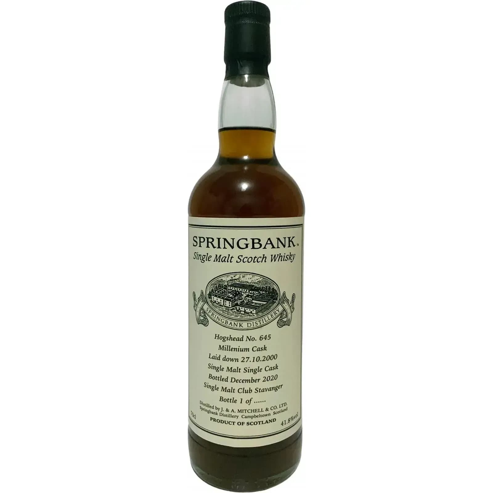 Springbank 2000 Private Bottling Cask Nr.645