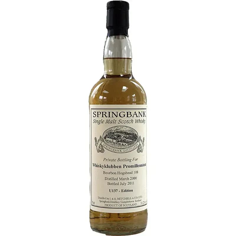Springbank 2000 Private Bottling U137 - Edition Cask Nr.108