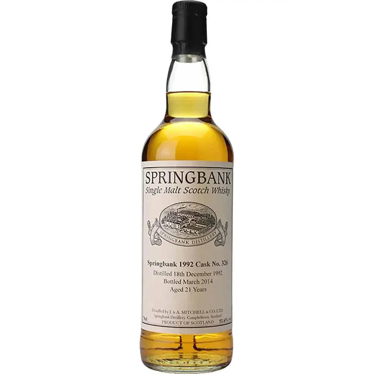 Springbank 21 Years Old 1992 Private Cask Bottling Cask Nr.326