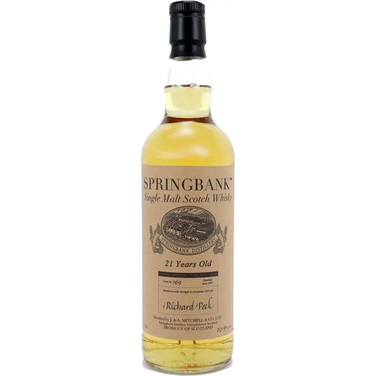Springbank 21 Years Old 1992 Private Cask Nr.169