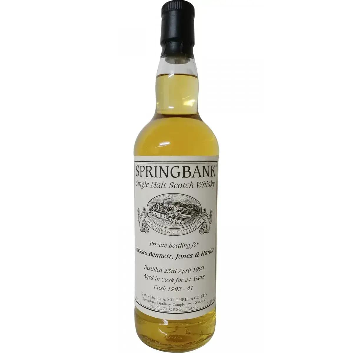 Springbank 21 Years Old 1993 Private Bottling Cask Nr.1993 - 41