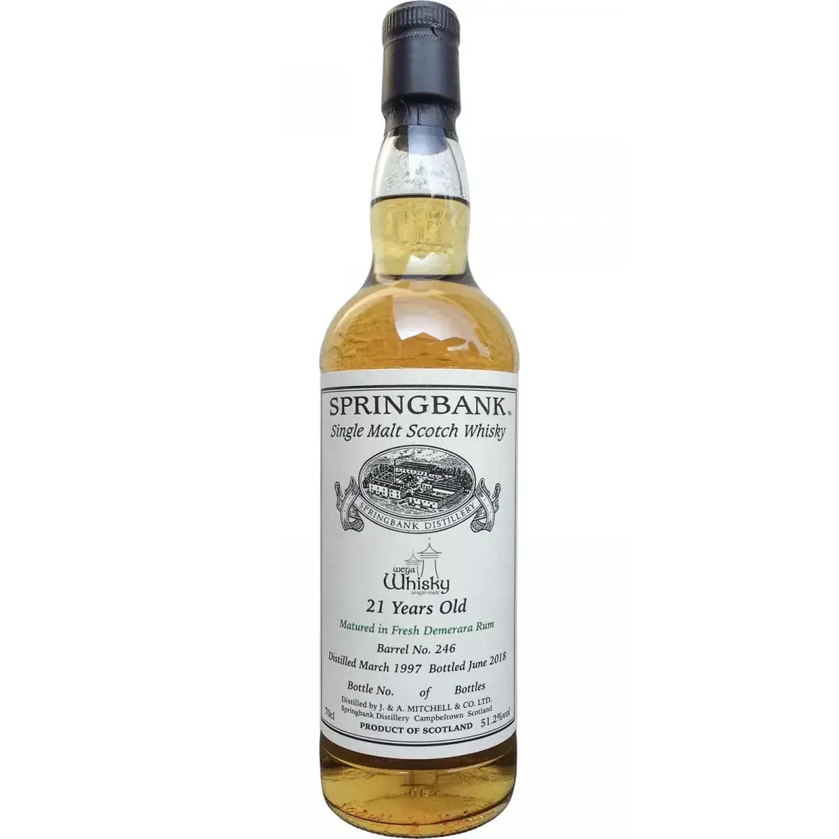 Springbank 21 Years Old 1997 Private Bottling Cask Nr.246
