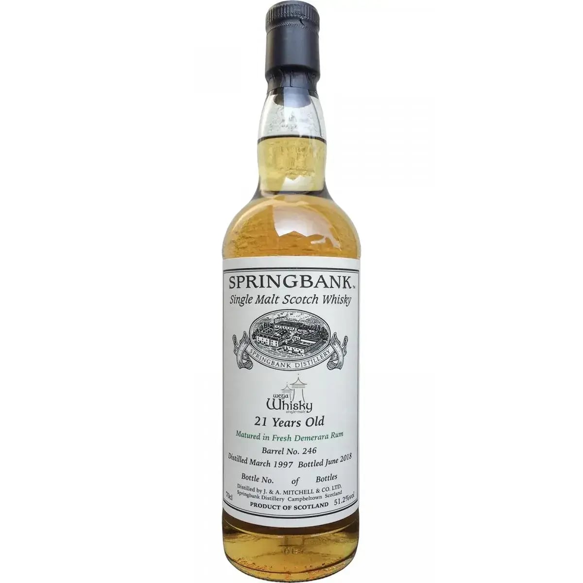 Springbank 21 Years Old 1997 Private Bottling Cask Nr.246
