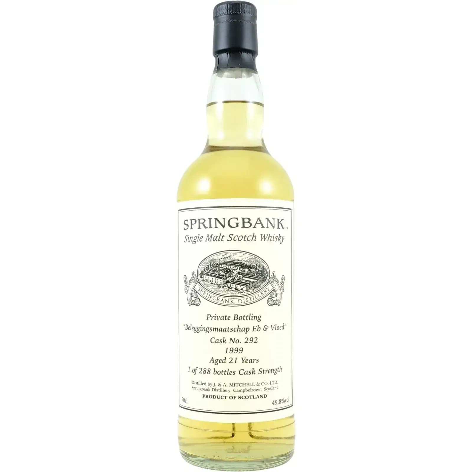 Springbank 21 Years Old 1999 Private Bottling Cask Nr.292