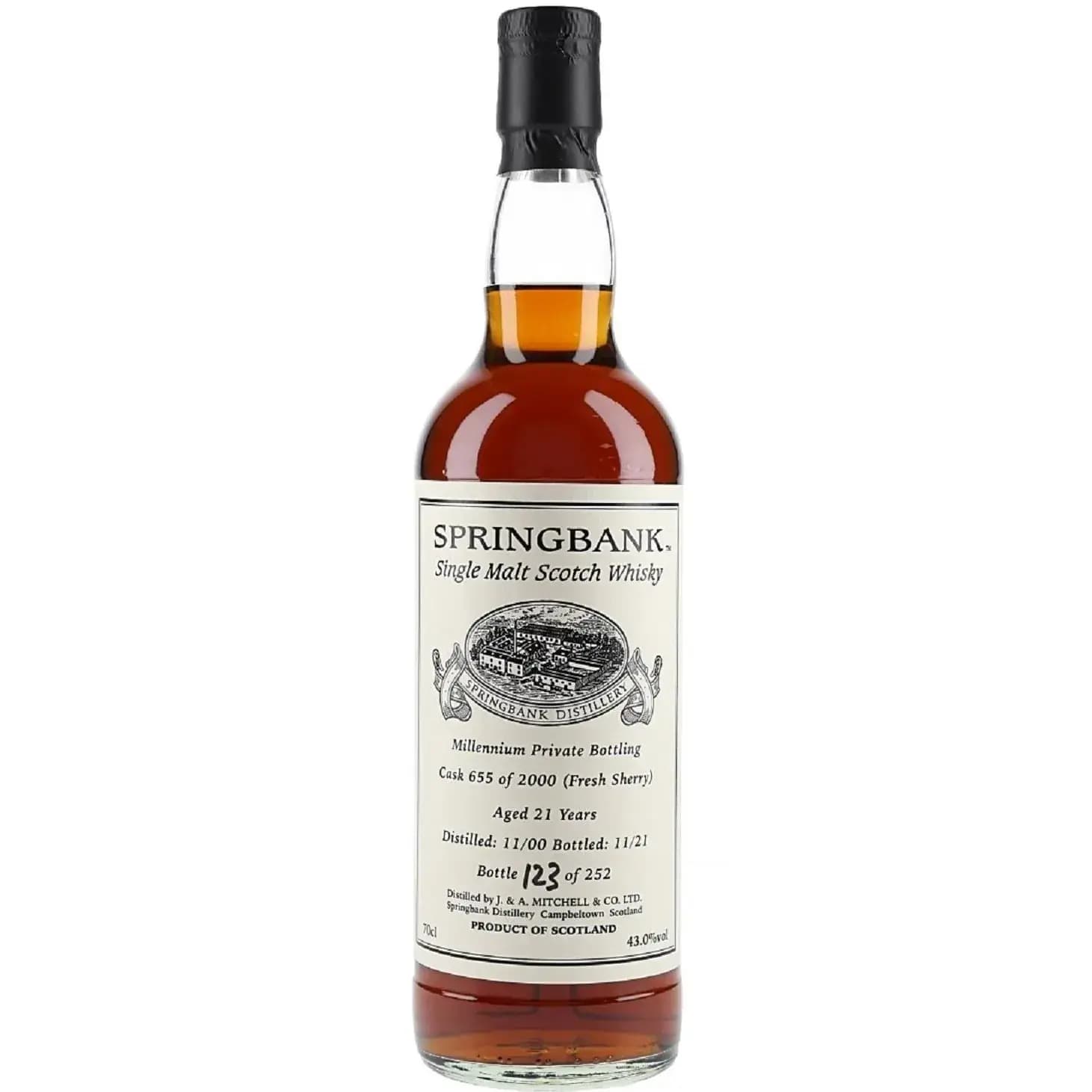 Springbank 21 Years Old 2000 Private Bottling Cask Nr.655