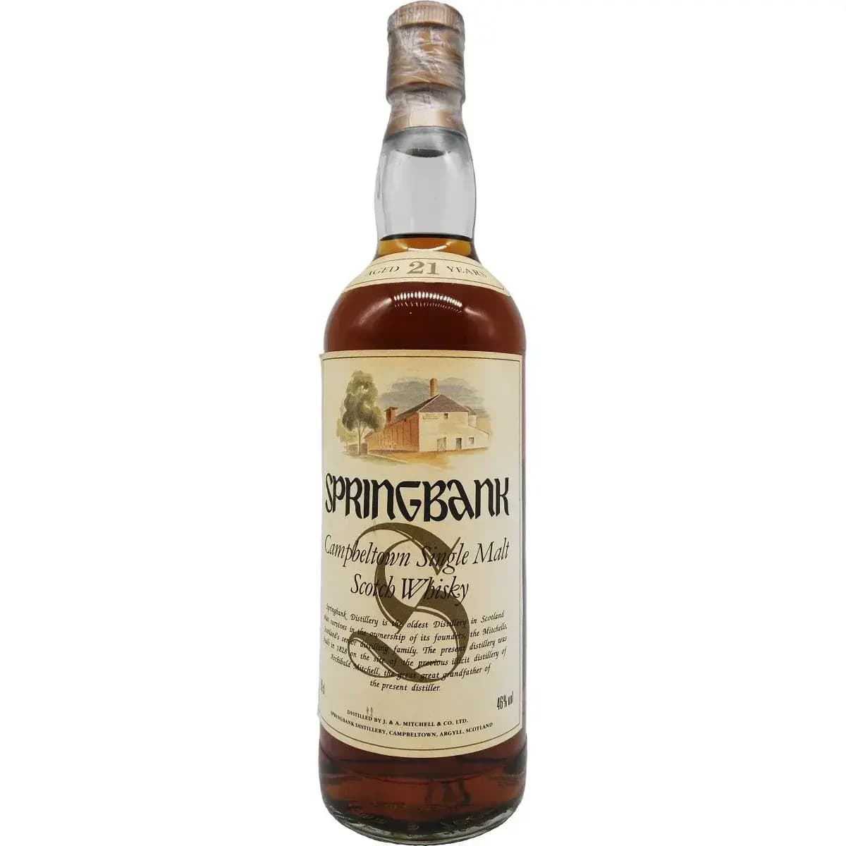 Springbank 21 Years Old Distillery Picture Label