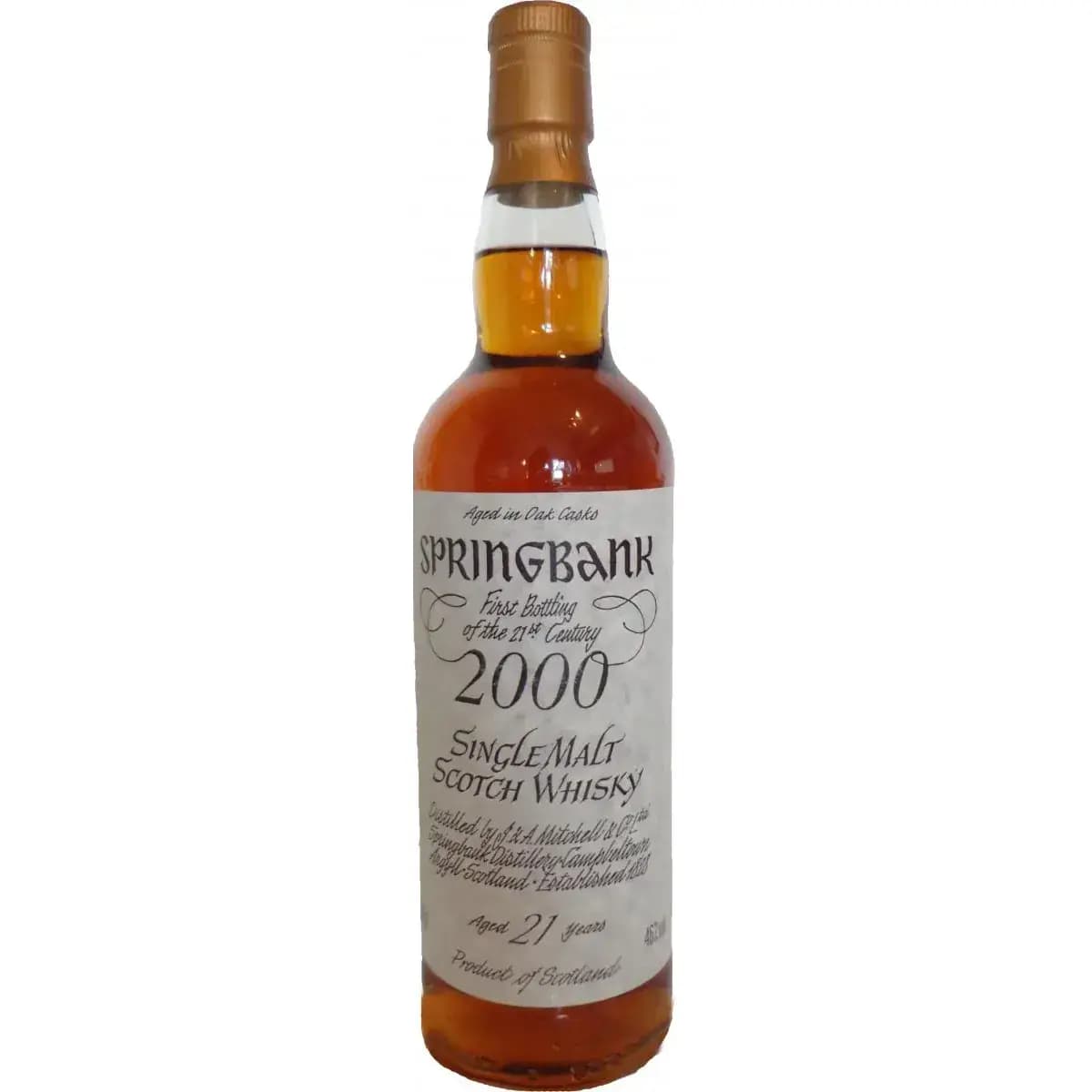 Springbank 21 Years Old First Bottling In The 21St Century