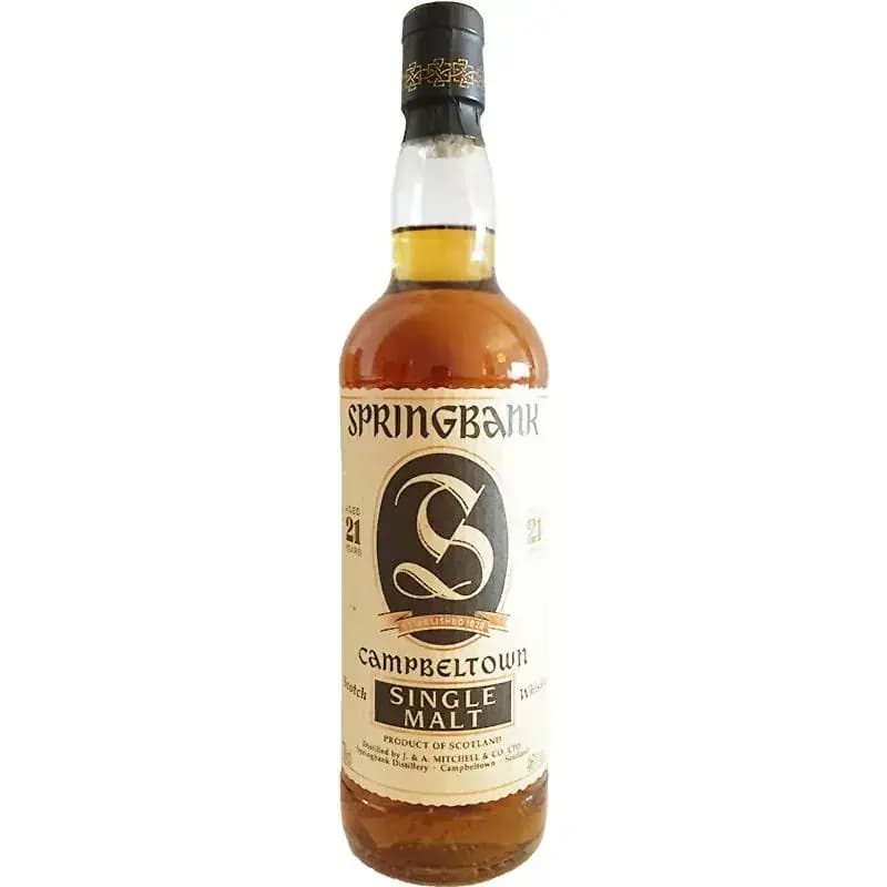 Springbank 21 Years Old Jagged Label Edge