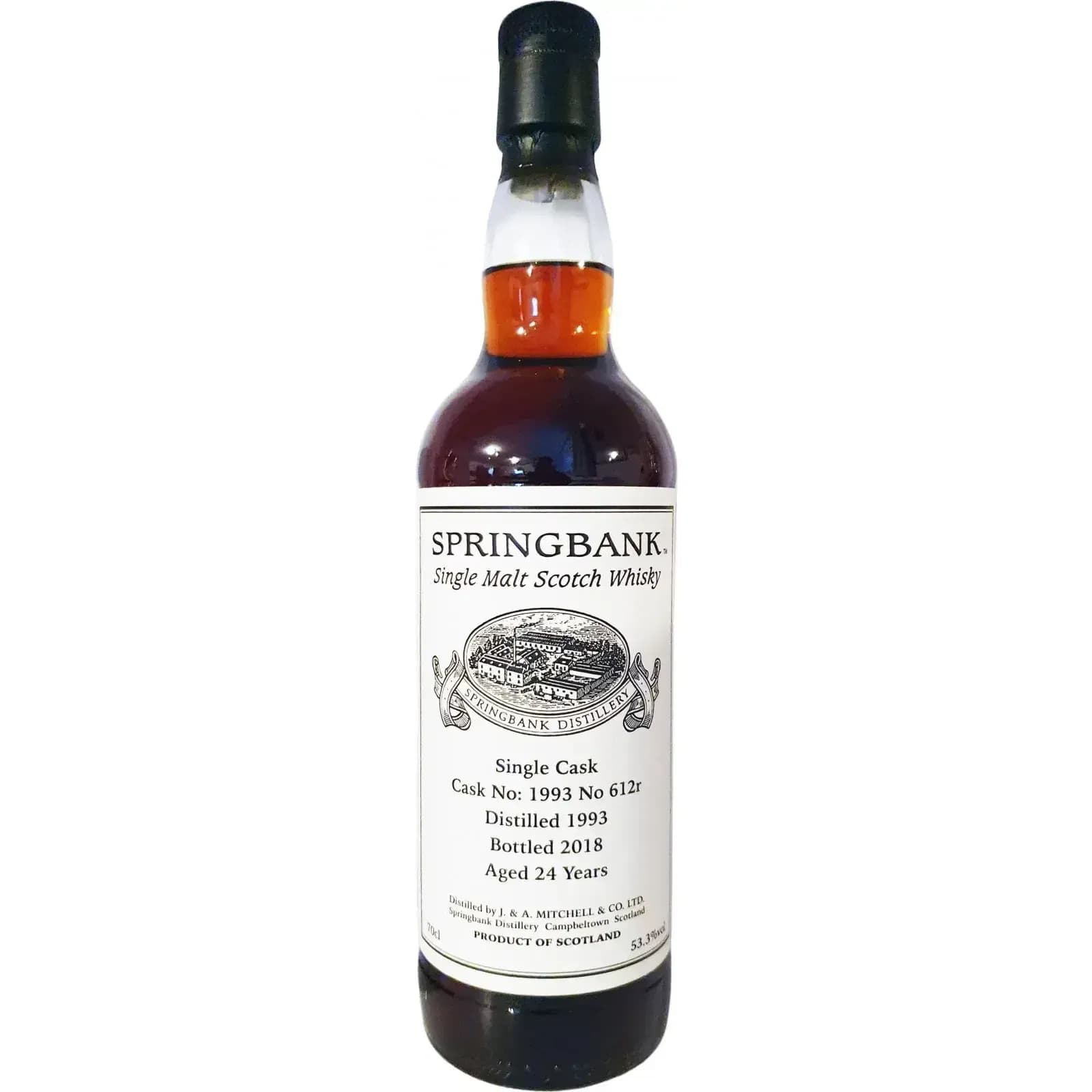 Springbank 24 Years Old 1993 Private Bottling Cask Nr.612r