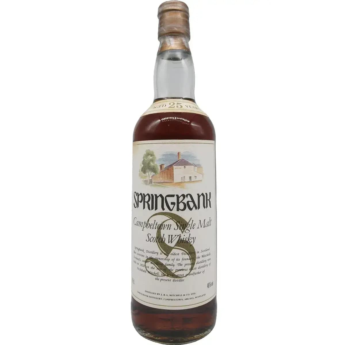 Springbank 25 Years Old Distillery Picture Label
