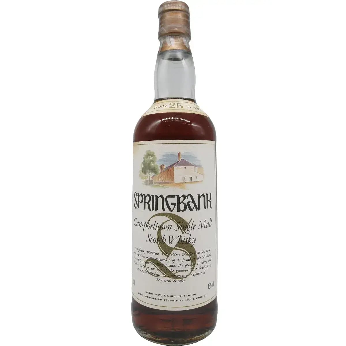 Springbank 25 Years Old Distillery Picture Label