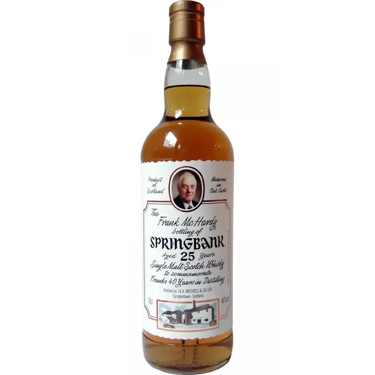 Springbank 25 Years Old Frank Mchardy 40 Years In Distilling
