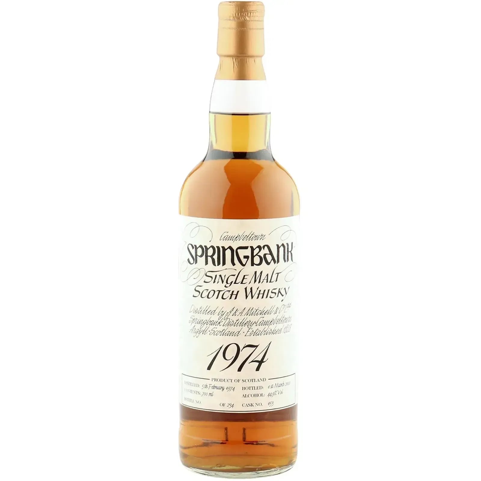 Springbank 26 Years Old 1974 Private Bottling Cask Nr.153