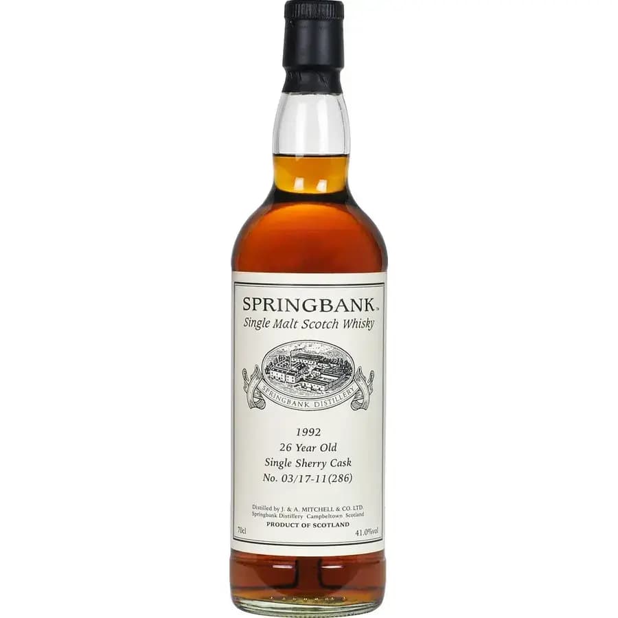 Springbank 26 Years Old 1992 Private Bottling Cask Nr.03/17 - 11 (286)