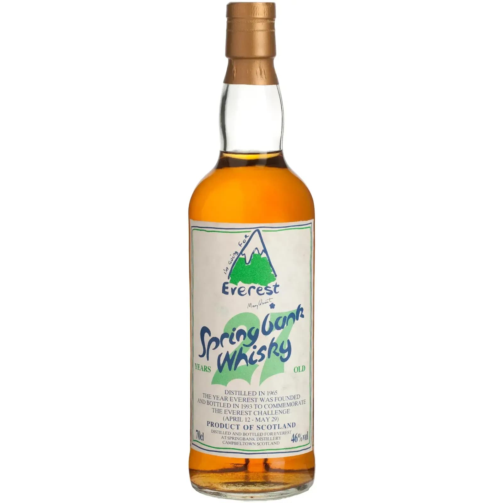 Springbank 27 Years Old 1965 For The Everest Challenge