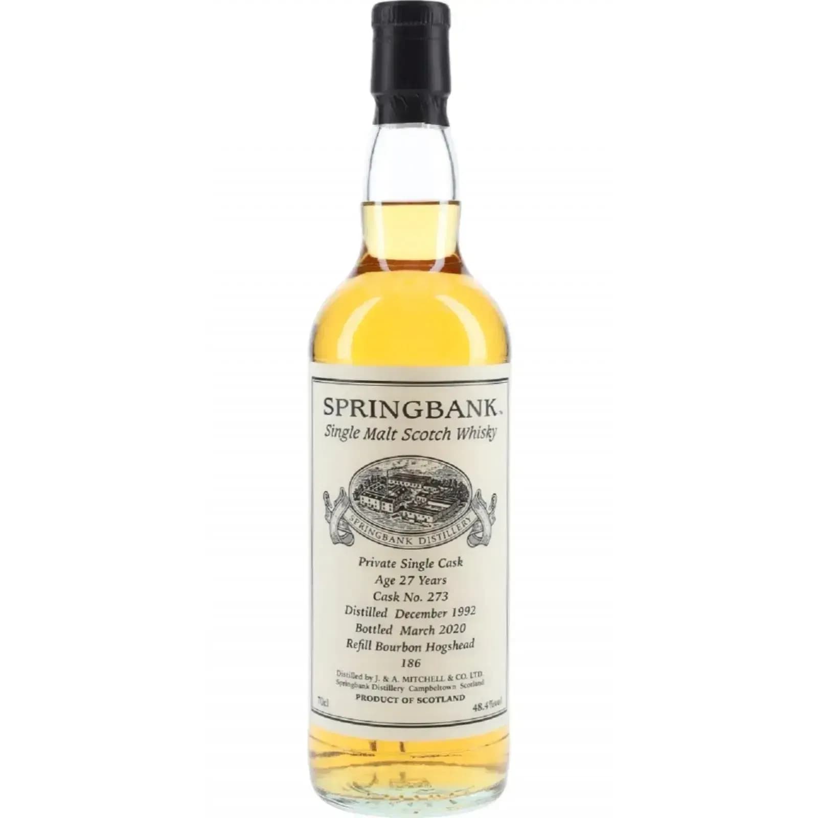 Springbank 27 Years Old 1992 Private Bottling Cask Nr.273