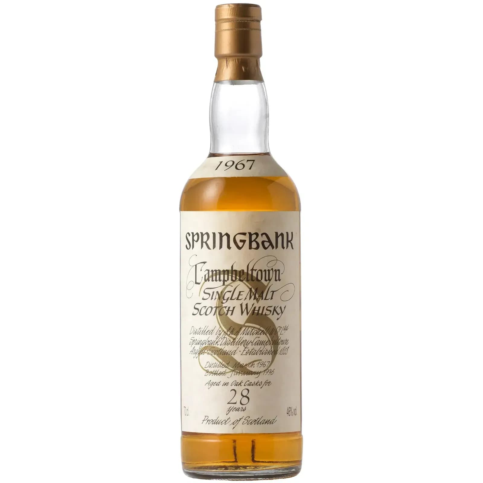 Springbank 28 Years Old 1967