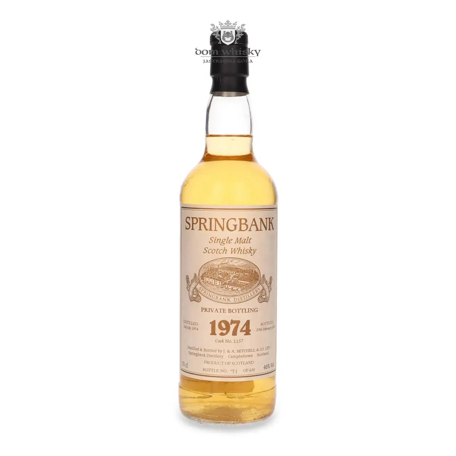 Springbank 28 Years Old 1974 Private Bottling Cask Nr.1157