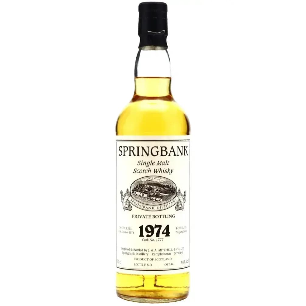Springbank 28 Years Old 1974 Private Bottling Cask Nr.1777