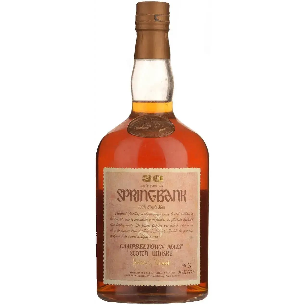 Springbank 30 Years Old Dumpy Bottle