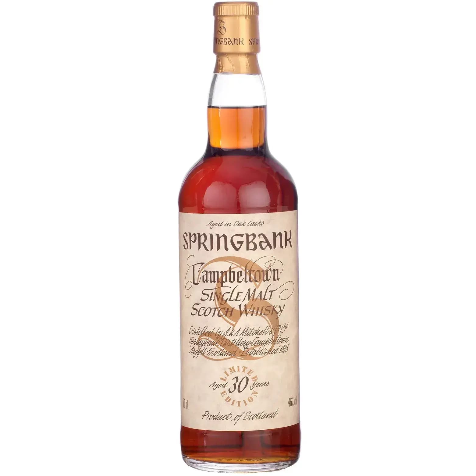 Springbank 30 Years Old Millennium Bottling Limited Edition