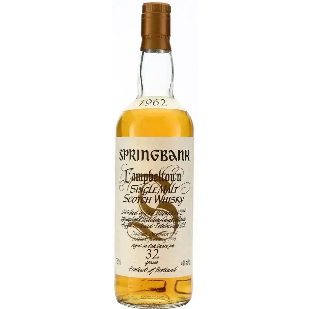 Springbank 32 Years Old 1962 White Label Big Golden S