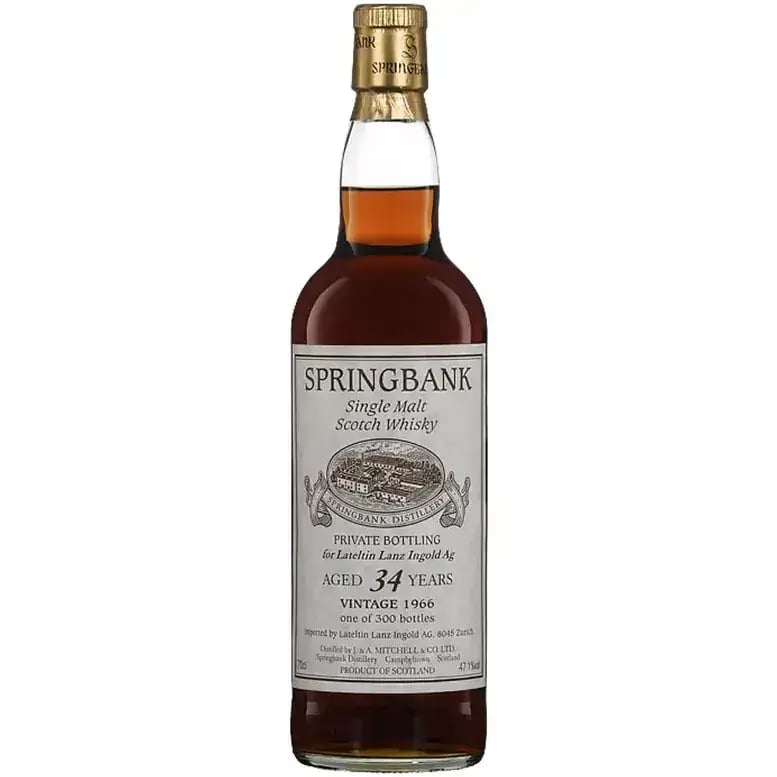Springbank 34 Years Old 1966 Private Bottling Lateltin Lanz Ingold Ag
