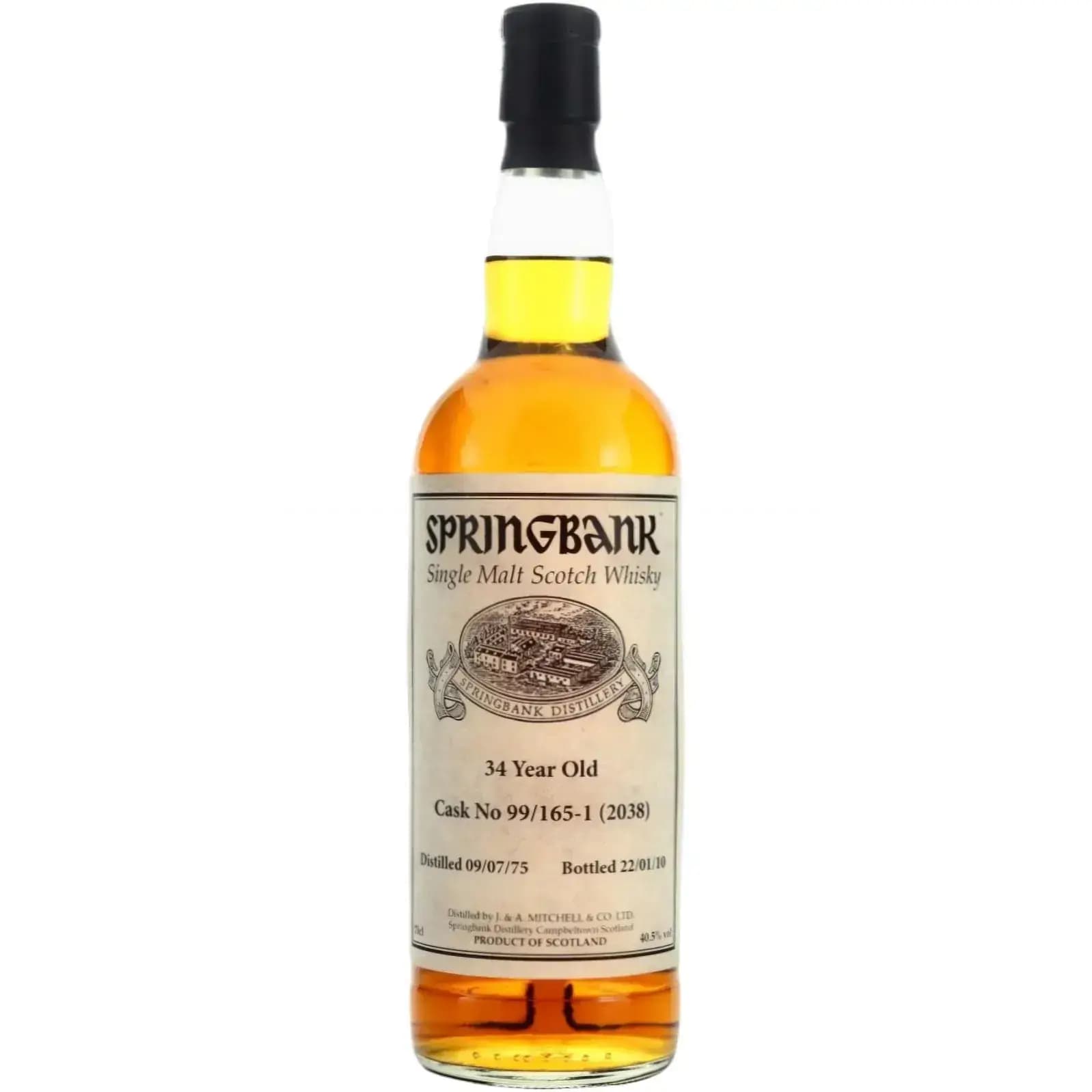 Springbank 34 Years Old 1975 Private Bottling Cask Nr.99/165 - 1 (2038)