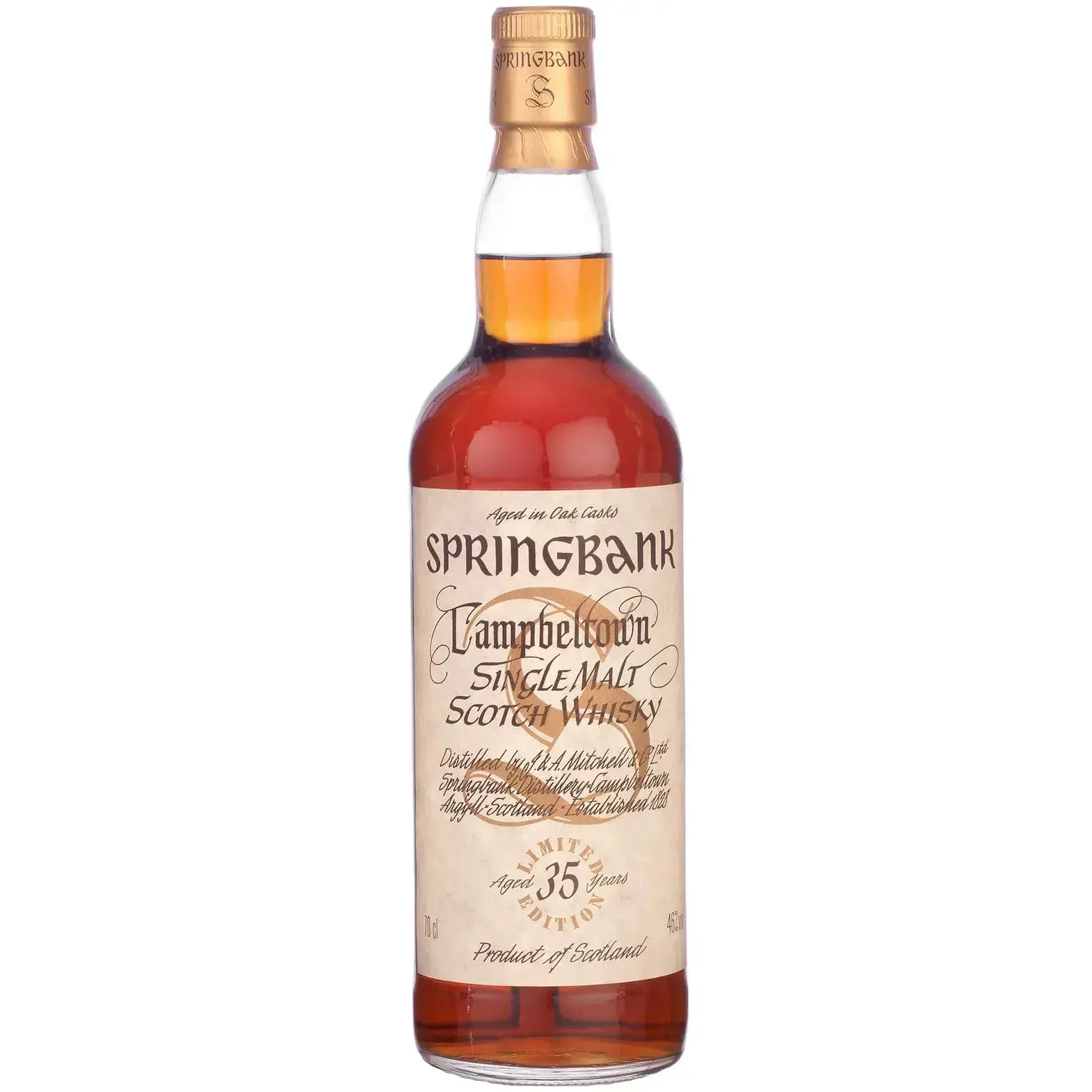 Springbank 35 Years Old Millennium Bottling Limited Edition