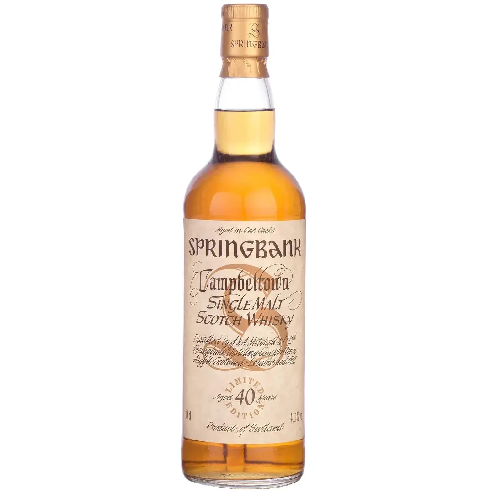 Springbank 40 Years Old Millennium Bottling Limited Edition