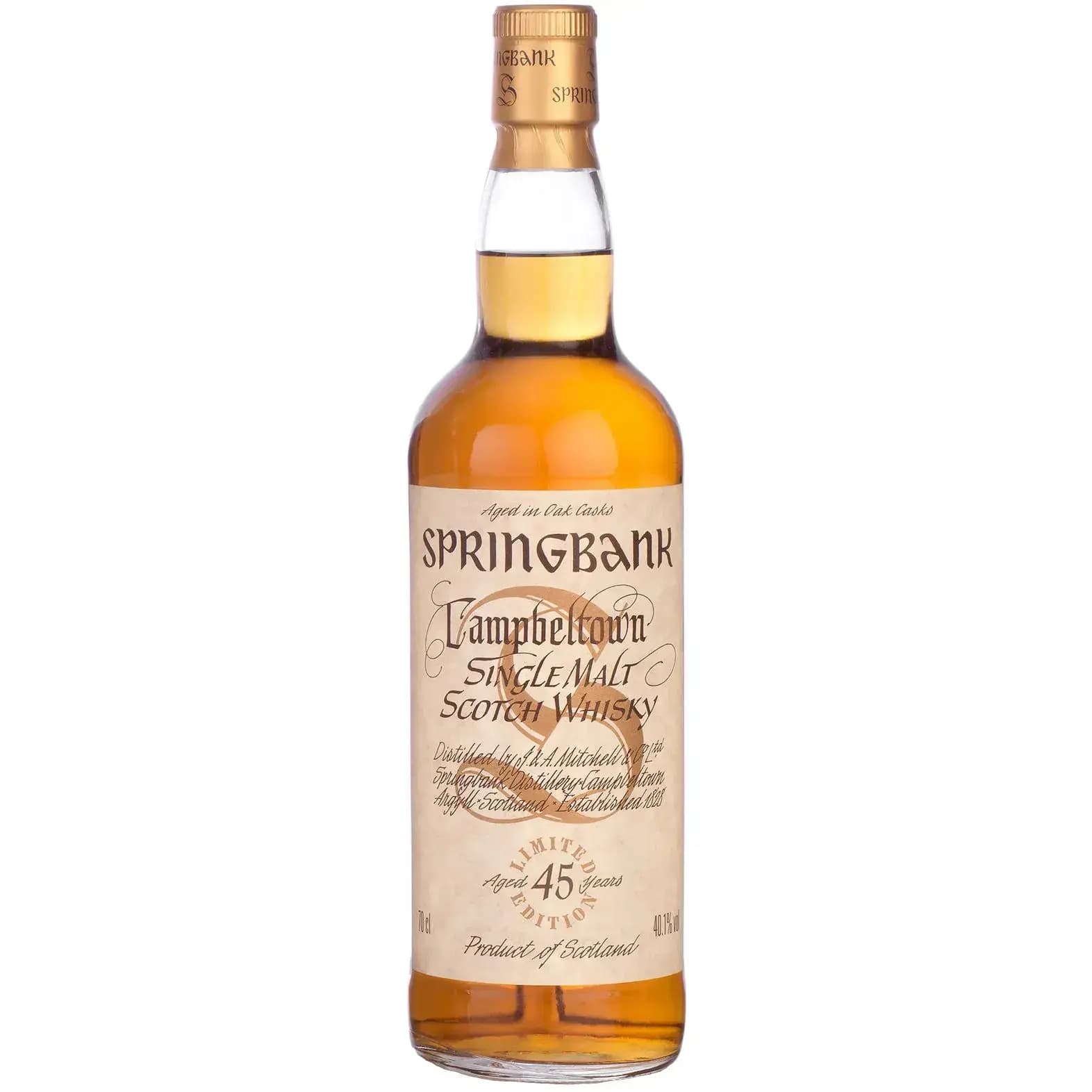 Springbank 45 Years Old Millennium Bottling Limited Edition