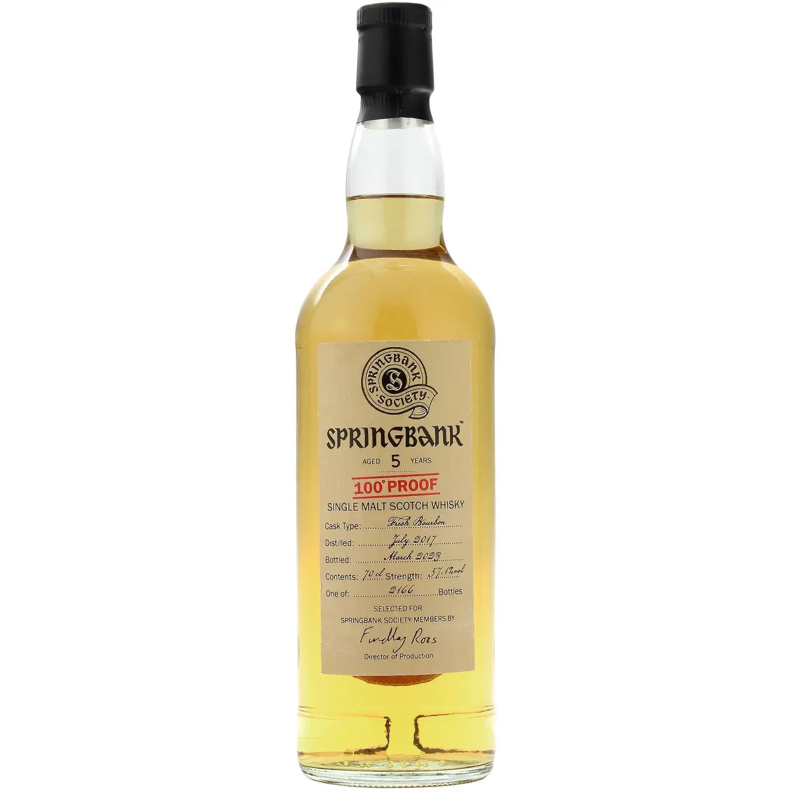 Springbank 5 Years Old 2017 Society Bottling 2023
