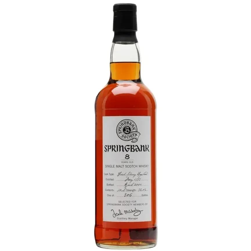 Springbank 8 Years Old 1995 Society Bottling