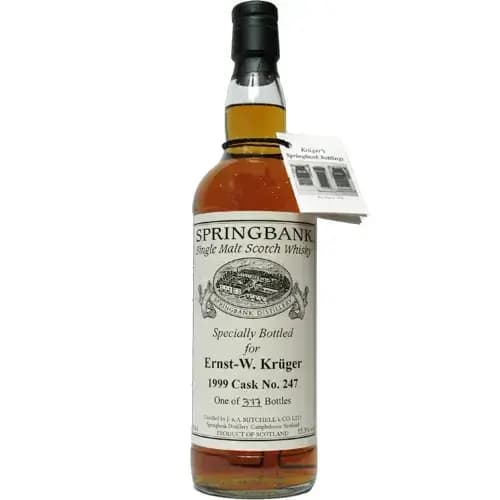 Springbank 8 Years Old 1999 Private Bottling Ernst-W. Krueger Cask Nr.247