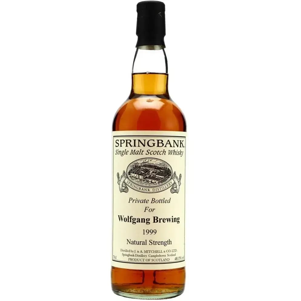 Springbank 8 Years Old 1999 Private Bottling Wolfgang Brewing, Warehouse 3