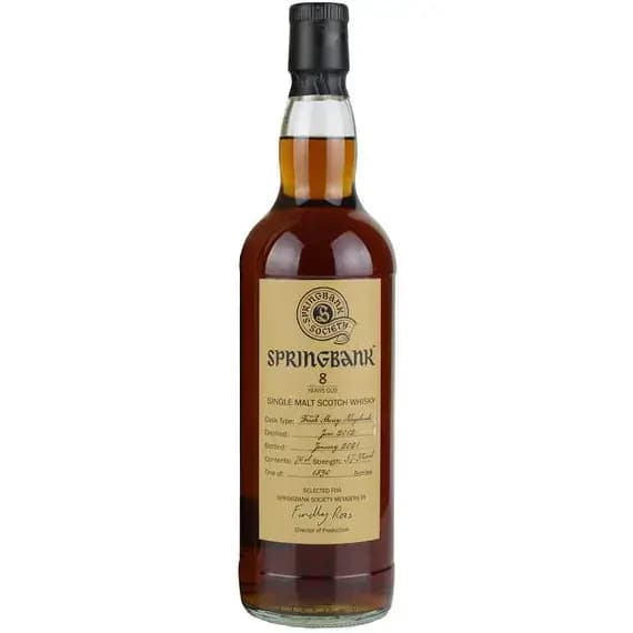 Springbank 8 Years Old 2012 Society Bottling