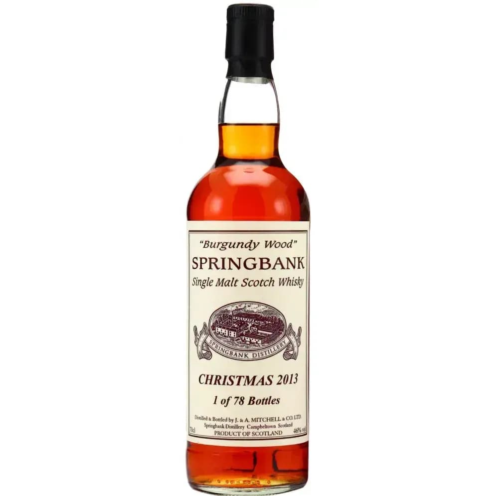 Springbank Christmas 2013 Private Bottling