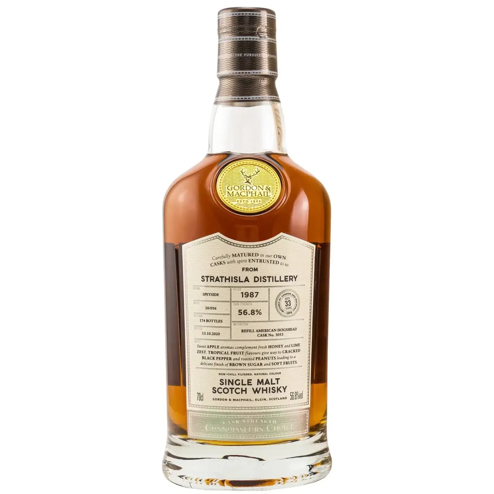 Strathisla 33 Years Old 1987 Connoisseurs Choice Cask Strength Gordon & MacPhail 3053